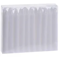 Kerstboomkaarsjes wit 20 stuks